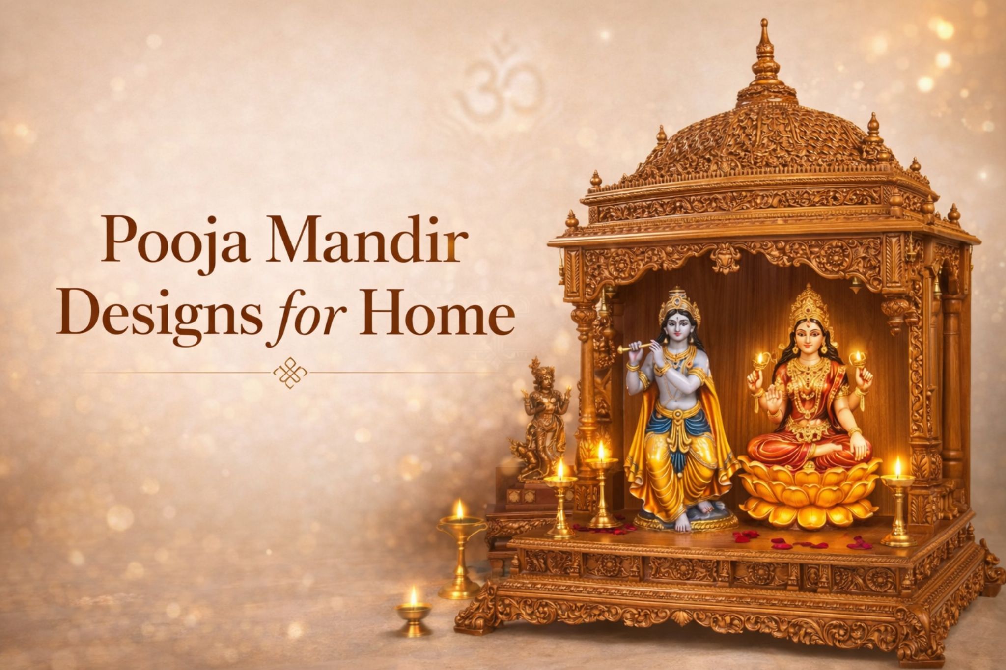 Pooja Mandir Designs for Home by Shalvika Living