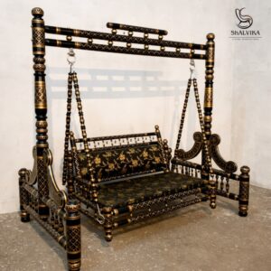 Sankheda Style Indoor Wooden Swing by Shalvika Living Innovations