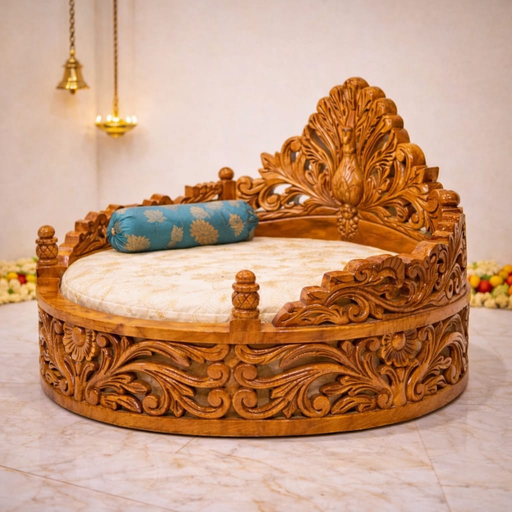 Decorative Laddu Gopal Ji Bed