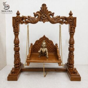 Handmade Laddu Gopal Jhula Design in Small Size