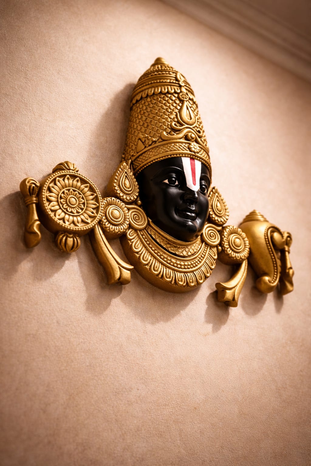Handcrafted Lord Balaji Wall Hanging for Home & Temple - Image 4