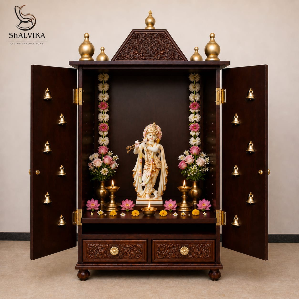 Bells Mandir in Vrindavan Style for Home