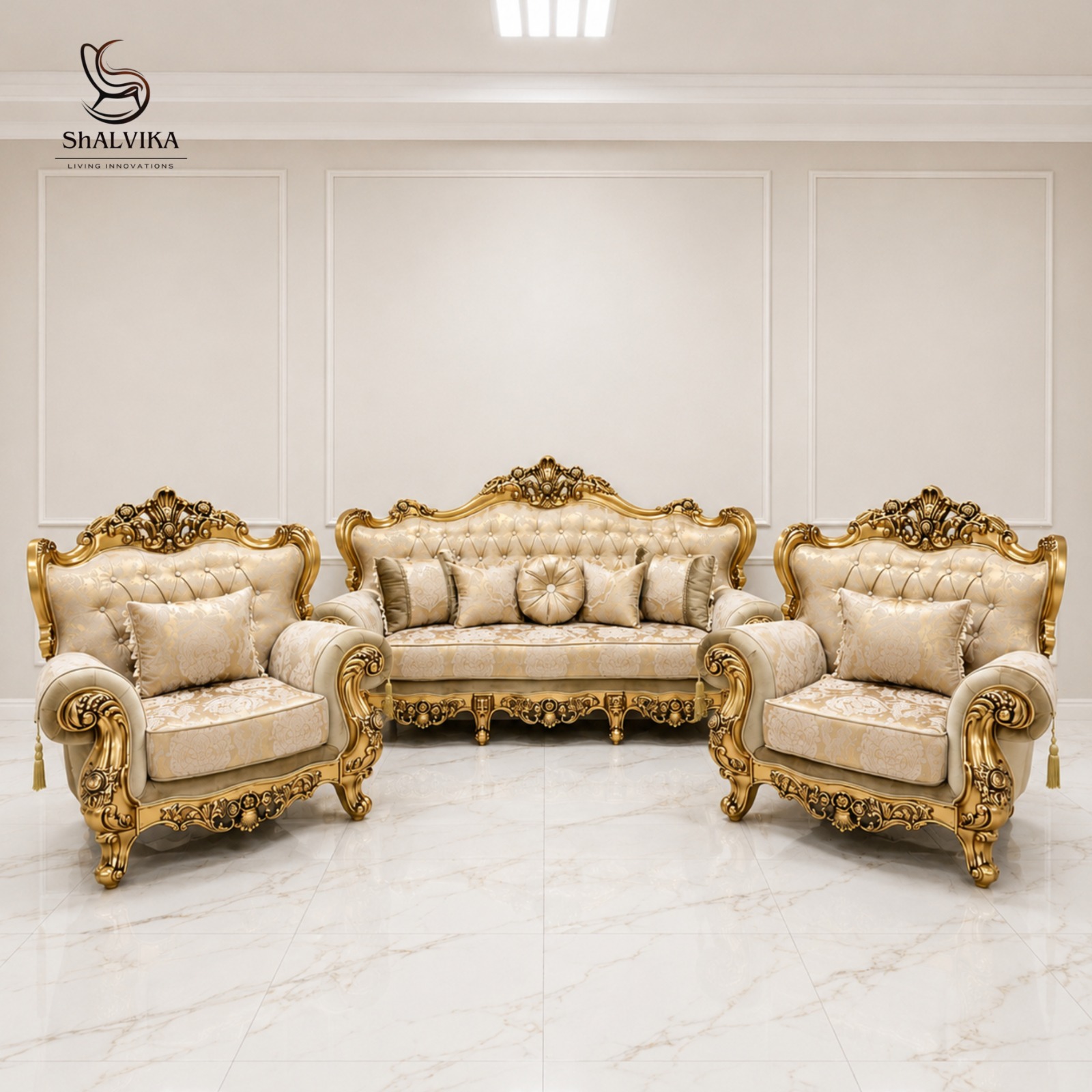 Premium Luxury Sofa Set Design for Elegant Living Rooms