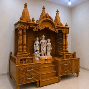8 Feet Sagwan Devara Design with Storage