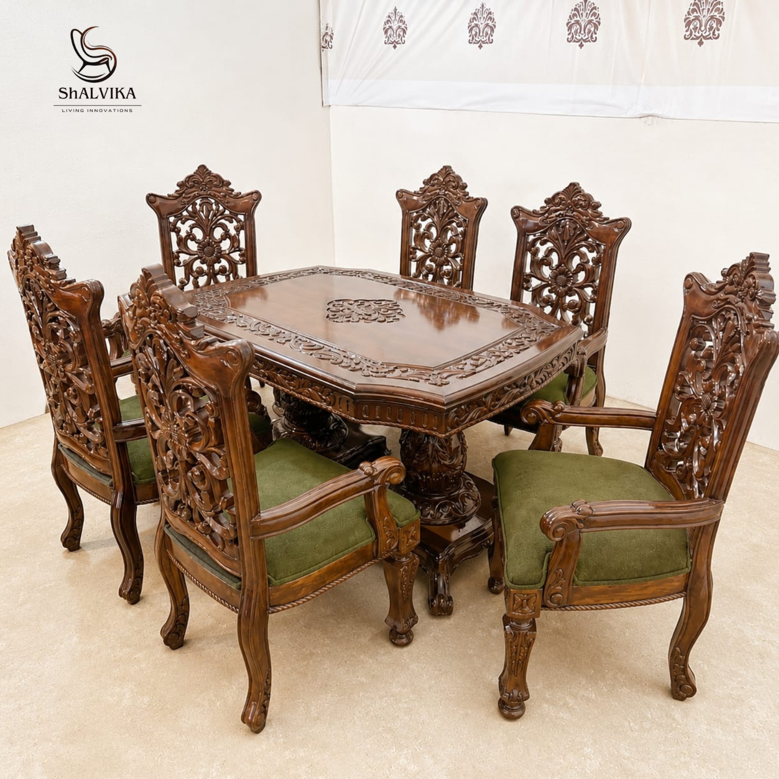 Classic 6 Seat Dining Room Table Set