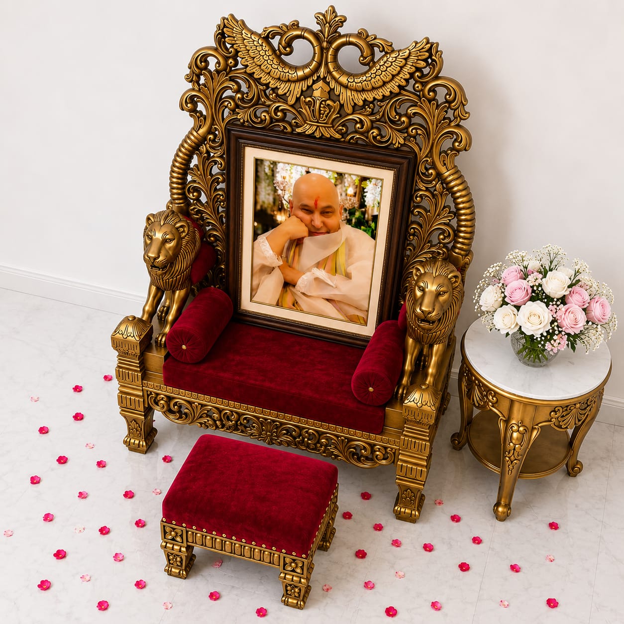 Royal Guruji Chair for Ashram and Satsang