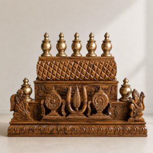 South Indian Pooja Room Gopuram Design for Home