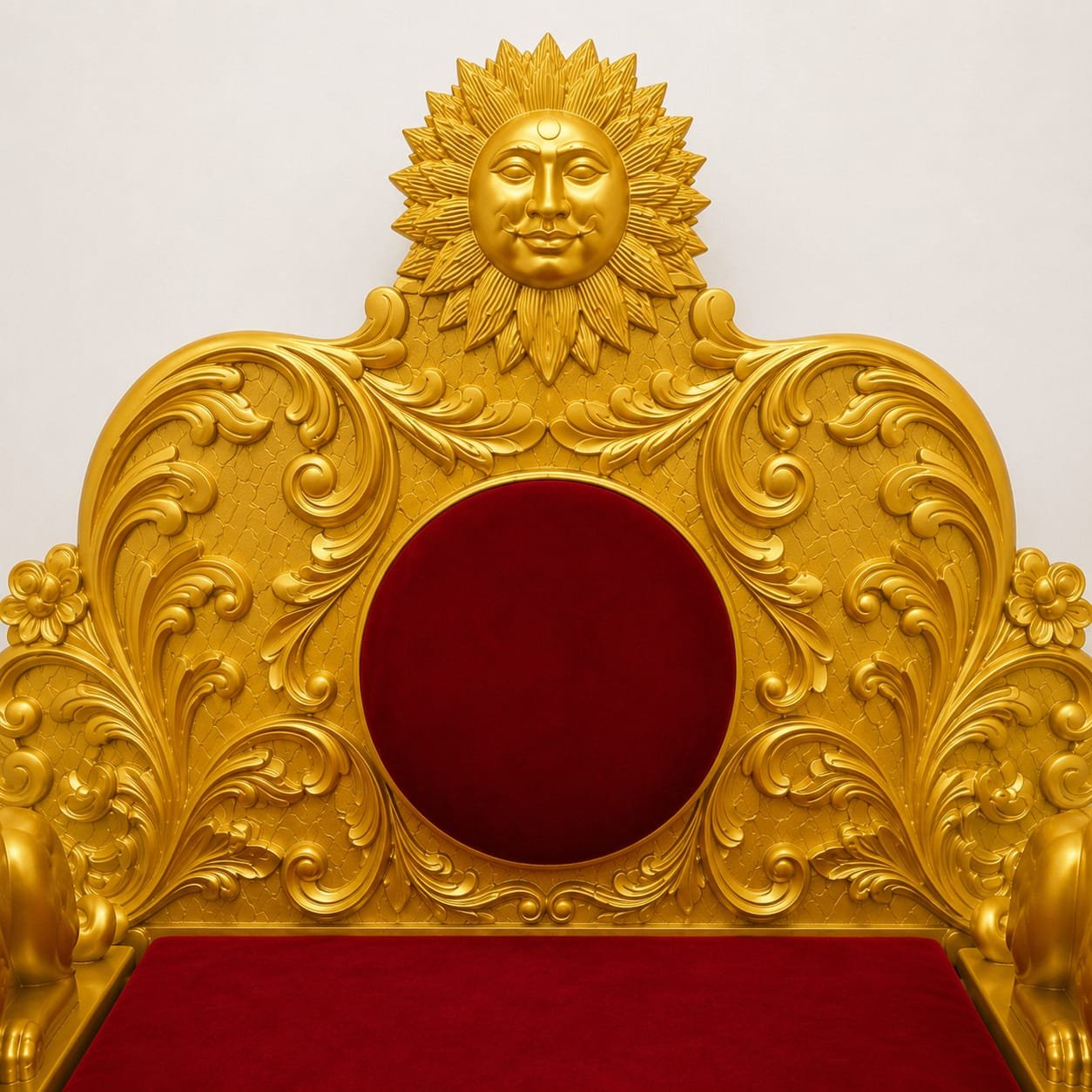 Antique Gold Guru Ji Chair (Gaddi) Design