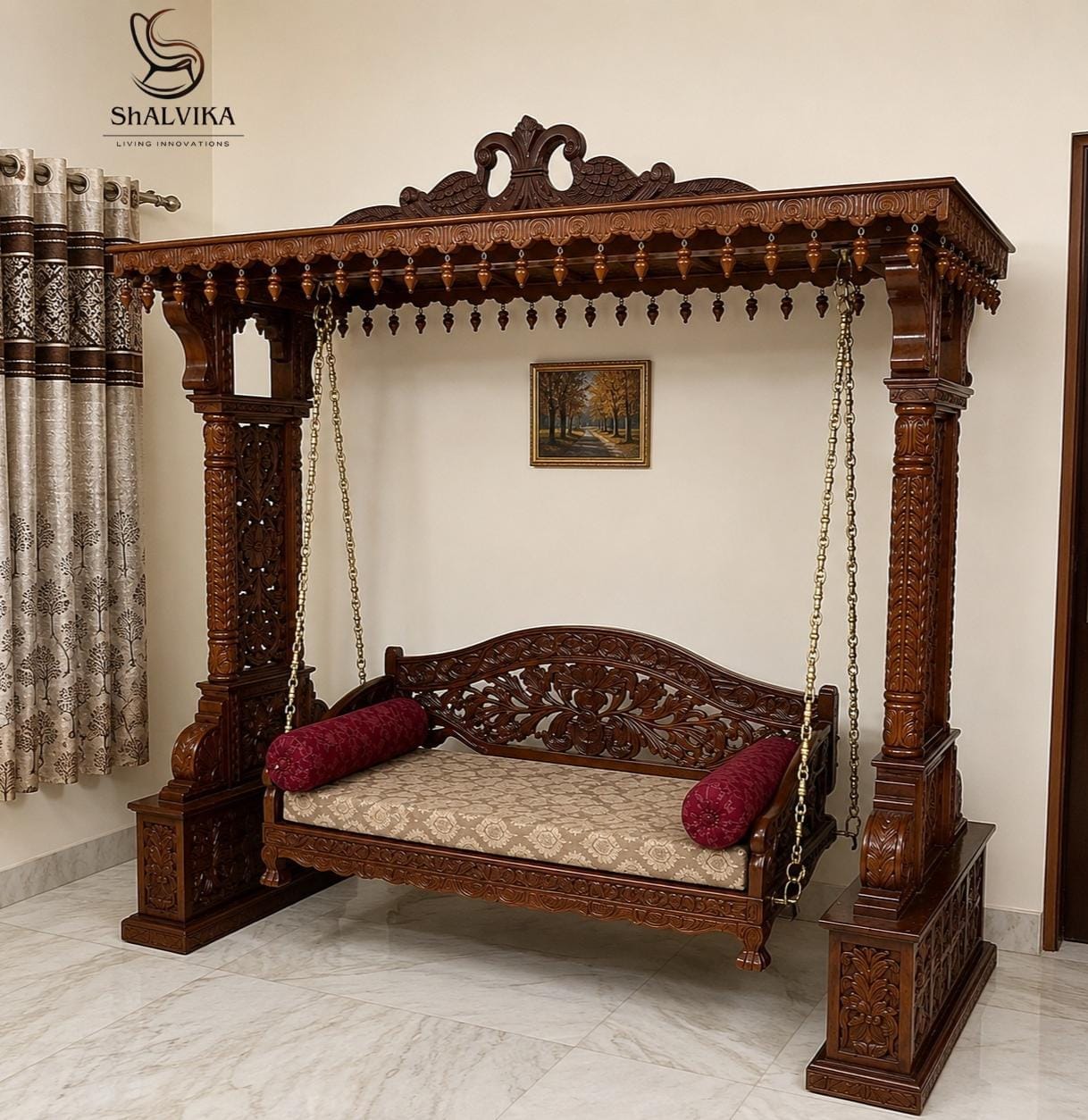 Buy Luxury Handcrafted Wooden Swing Online