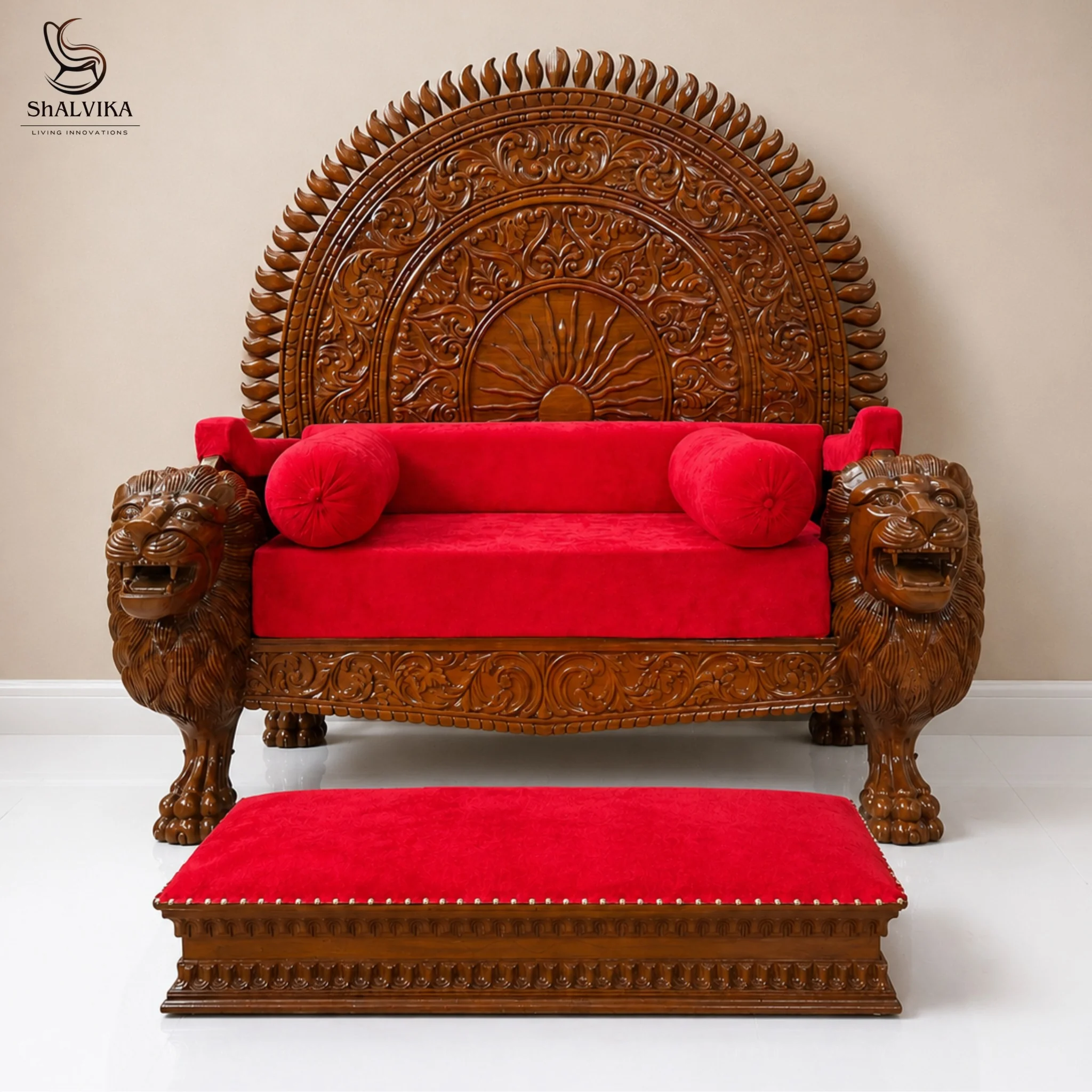 Maharaja Style Singhasan for Guruji by Shalvika Living