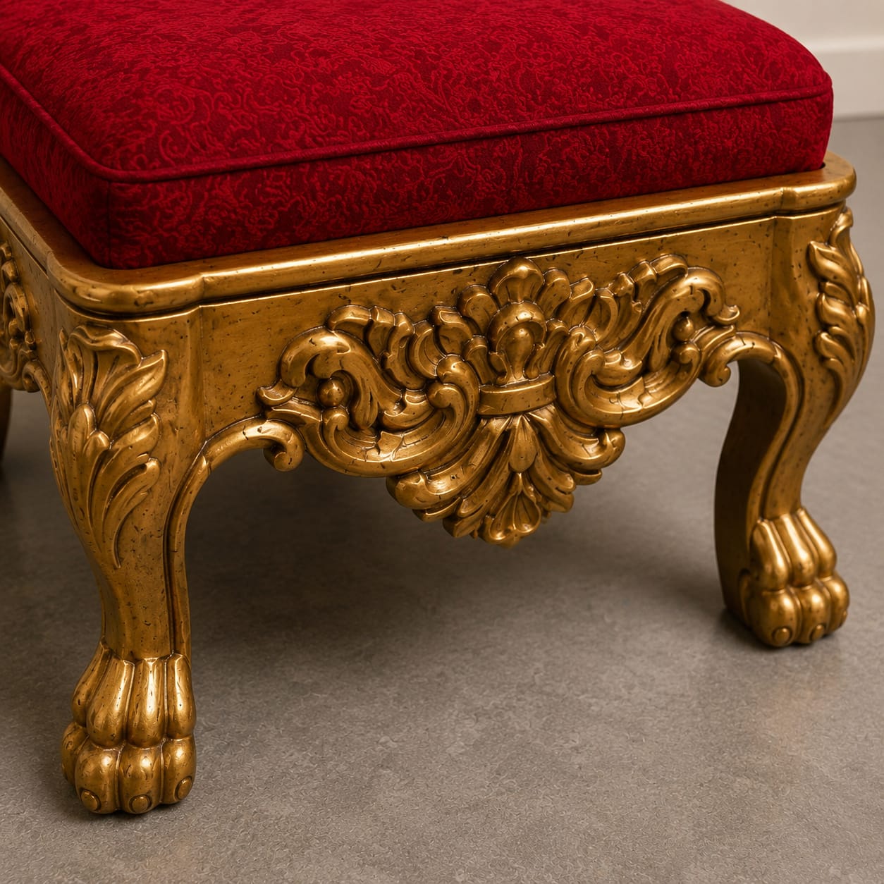 Luxury Guru Ji Chair in Small Size with Matching Chowki