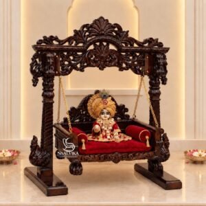 Wooden Krishna Swing for Laddu Gopal