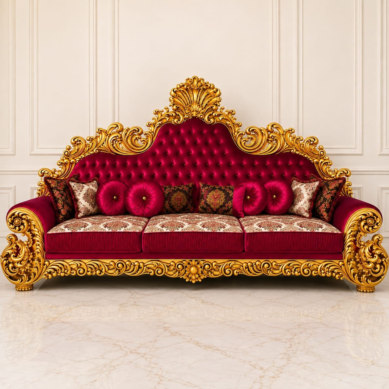 Luxury 3 Seater Sofa Design for Living Room by Shalvika Living