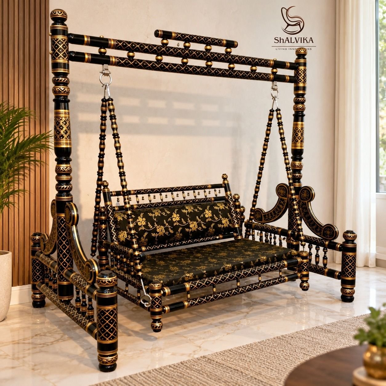Custom Made Sankheda Jhula Designs for Living Room by Shalvika Living