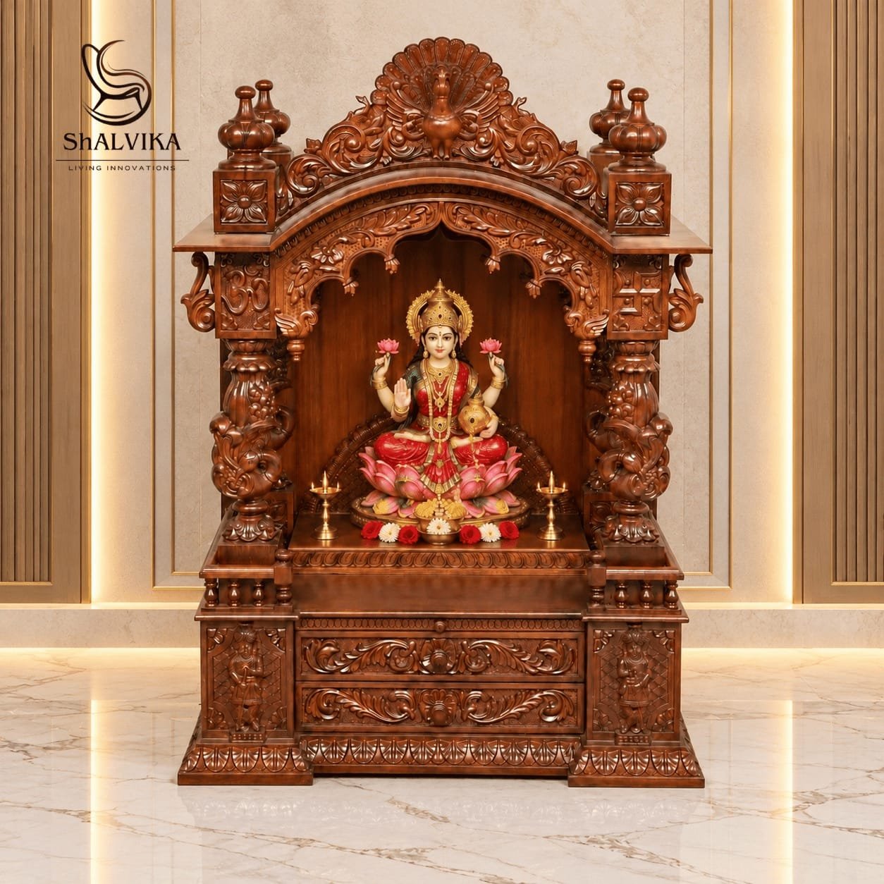 Top 7 Mata Rani Temple in Teak Wood by Shalvika Living